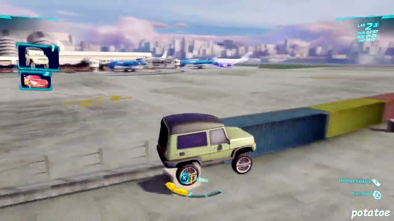 Cars 2: The Video Game | Miles Axlerod - Runway Tour | potatoe