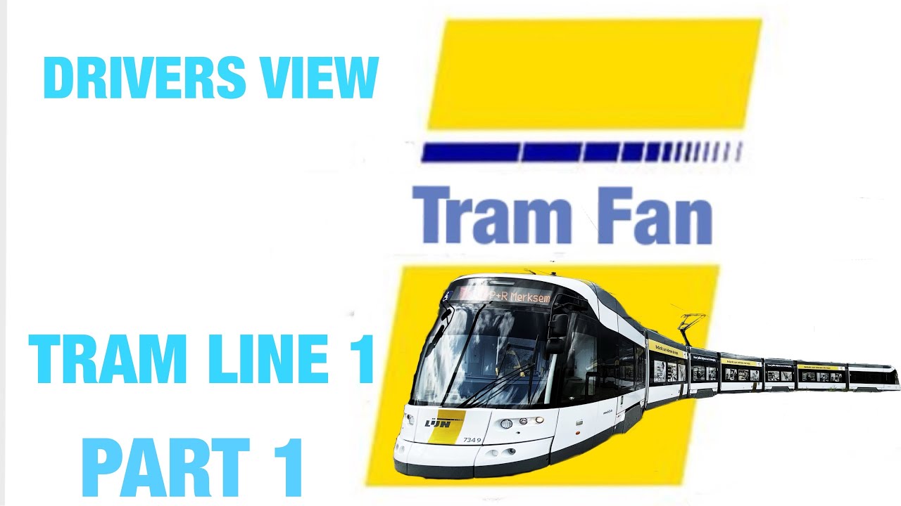DRIVERS VIEW NEW TRAMLINE 1 ANTWERP PART 1