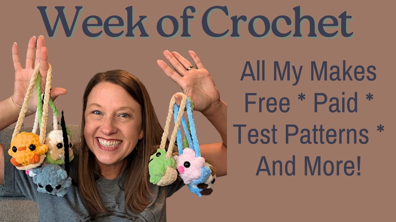 Week of Crochet Makes - Free Paid & Test Patterns - New Freebie? - Large Ice Cream Cow