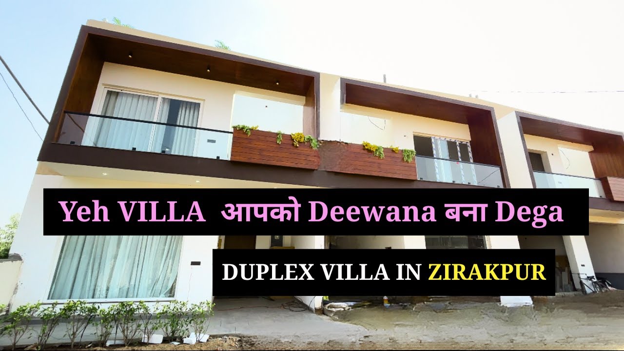 Yeh 3Bhk VILLA  आपको Deewana बना Dega | Duplex Villa inn Zirakpur ,Near Chandigarh
