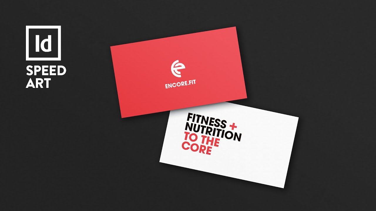 Business Card Design (4 Different Designs) | Speed Art | Adobe InDesign