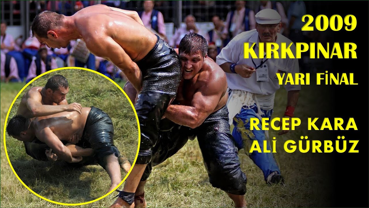Recep Kara - Ali Gürbüz Yarı Final 2009 Yılı 648. Kırkpınar Yağlı Güreşleri #kırkpınar