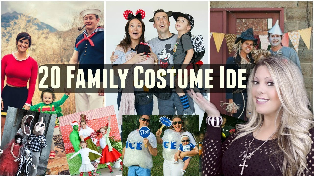20 HALLOWEEN FAMILY COSTUME IDEAS!