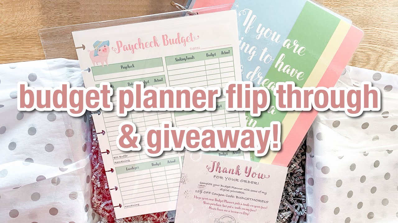 BUDGET PLANNER FLIP THROUGH & GIVEAWAY | Cassandra's Paper Studio Budget Planner | Dave Ramsey
