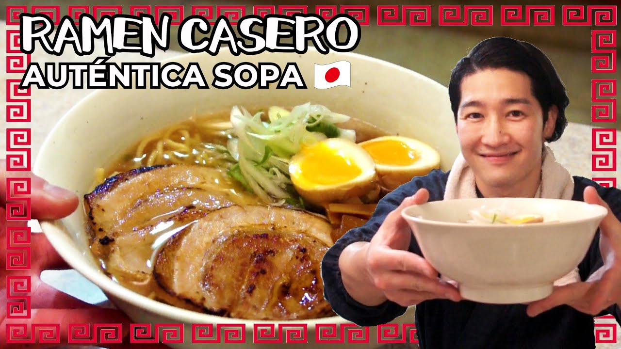 Receta de sopa RAMEN auténtico｜Cocina Japonesa