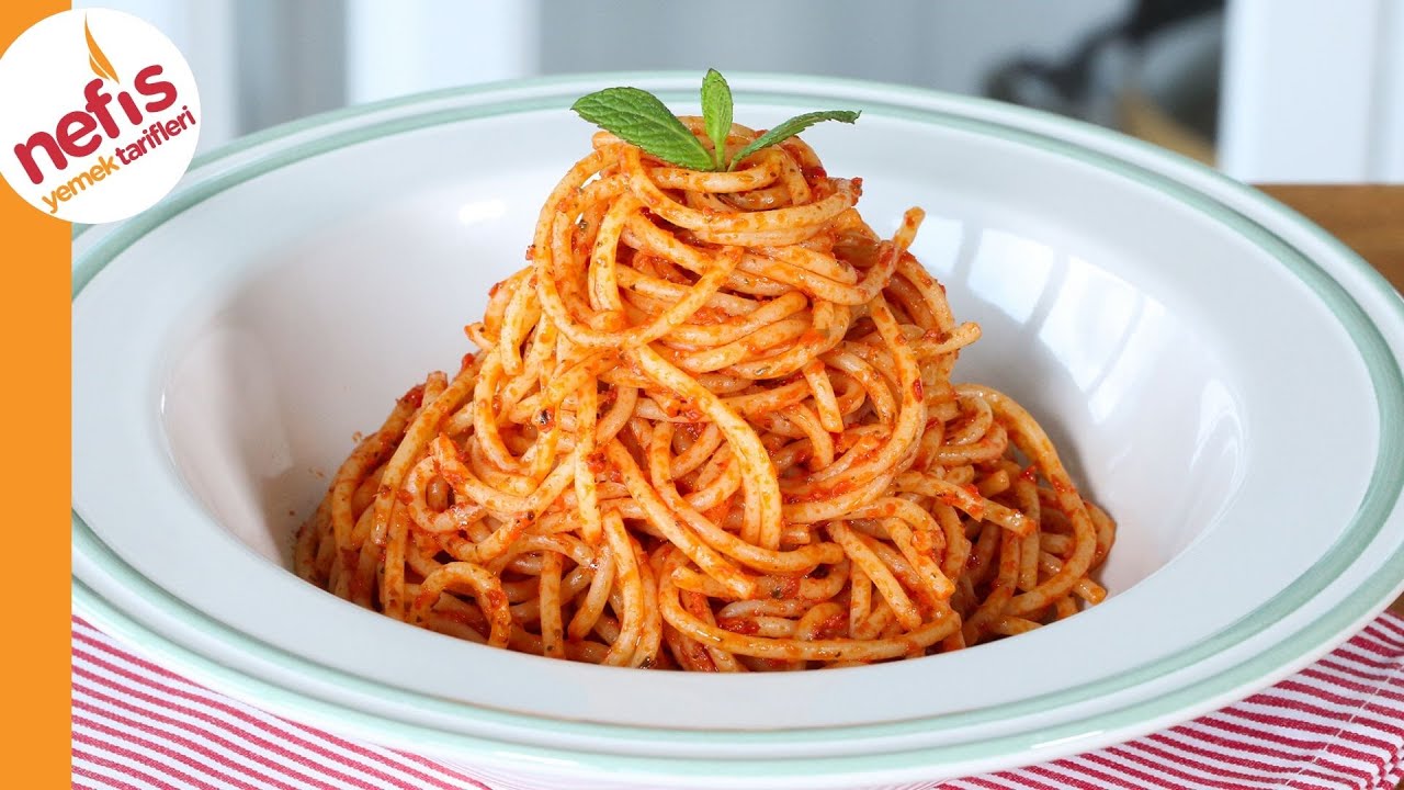 Anne Usulü Salçalı Spagetti Tarifi 😍