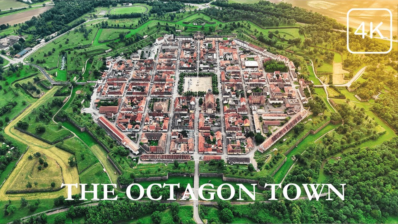 Why is this French Town Shaped Like a Perfect Octagon? (4K Drone)