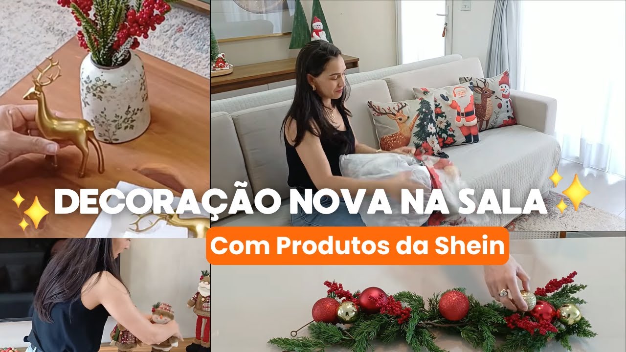 Decorando a sala Com Produtos da Shein | Carla Oliveira