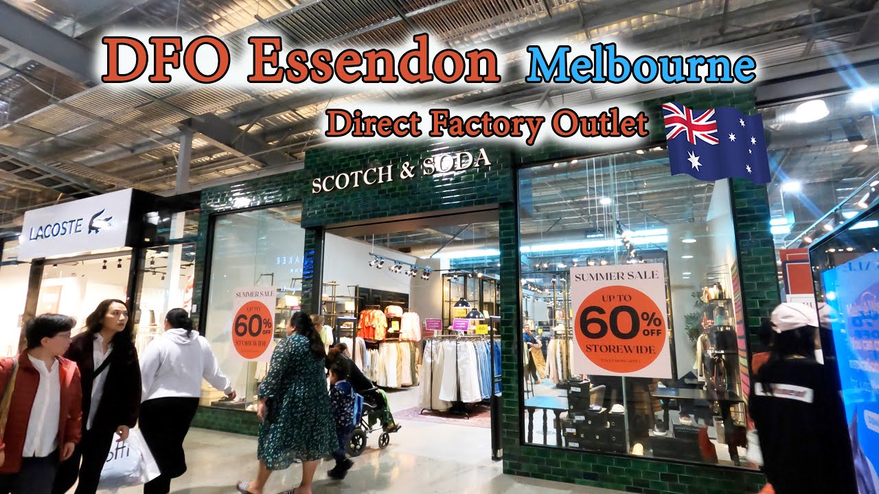 【4K Walking】DFO Essendon | Direct Factory Outlet | Best place to shopping in Melbourne