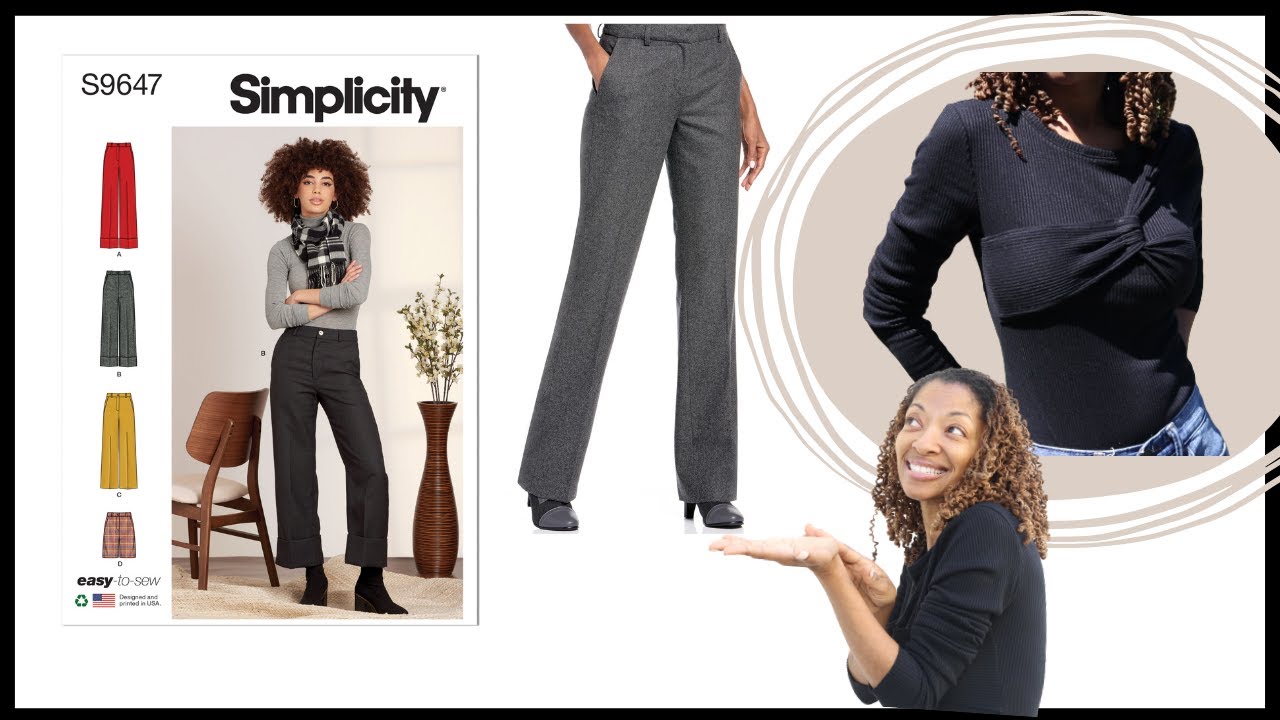 99% Of Tops Would Be More Fancy If You Added This To Them + Simplicity 9647 Pants (in denim)