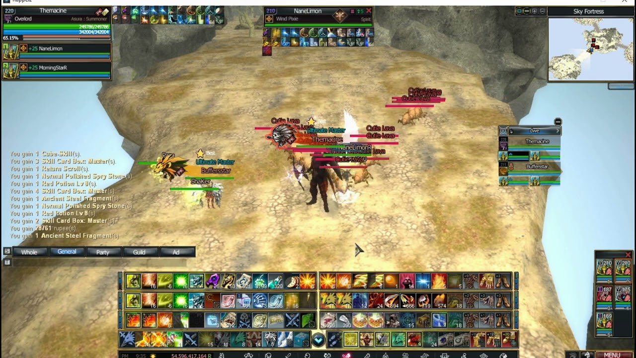 RappelzOfficial Sky Fortness 224lv Lava Farming