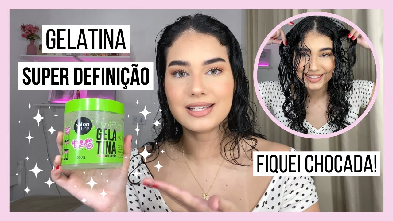 Testei GELATINA SUPER DEFINIÇÃO da SALON LINE *cabelo ondulado* | Ana Moraes