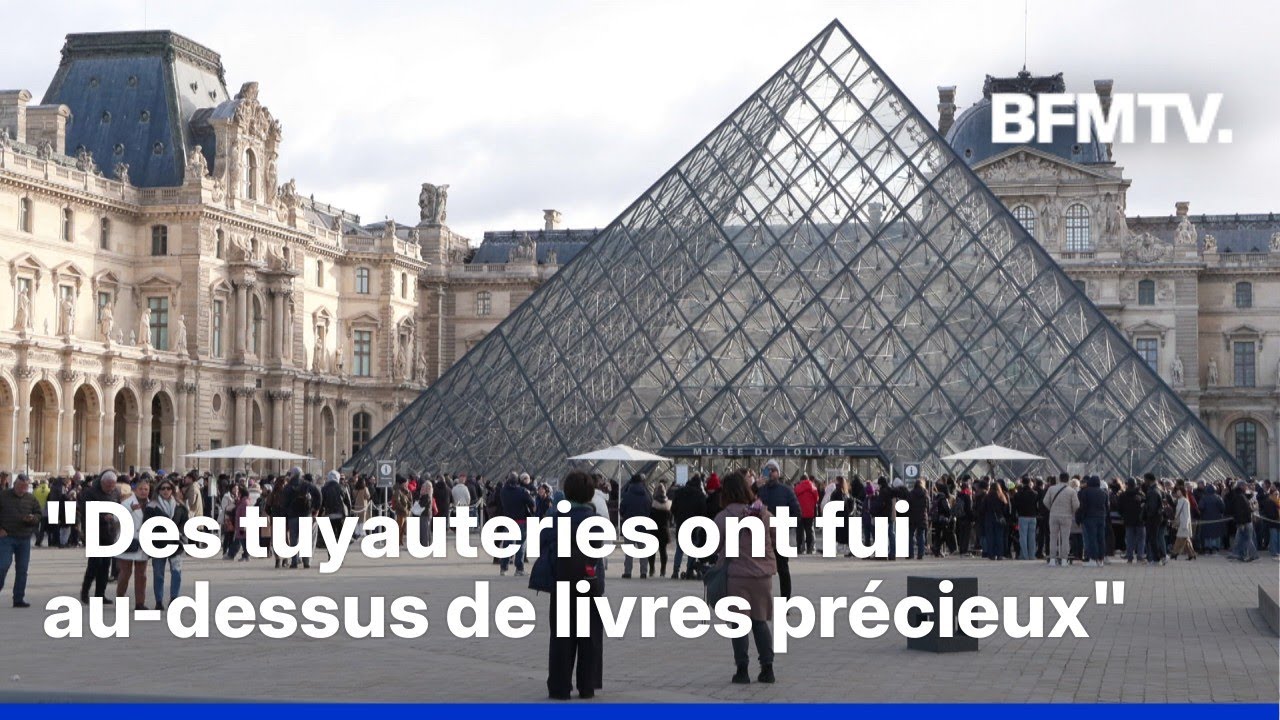 Une inondation a eu lieu au Louvre, affectant la bibliothèque des Antiquités égyptiennes
