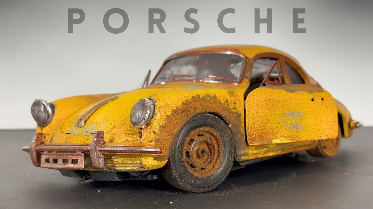 Restoration Porsche 365b Destroyed Model Car