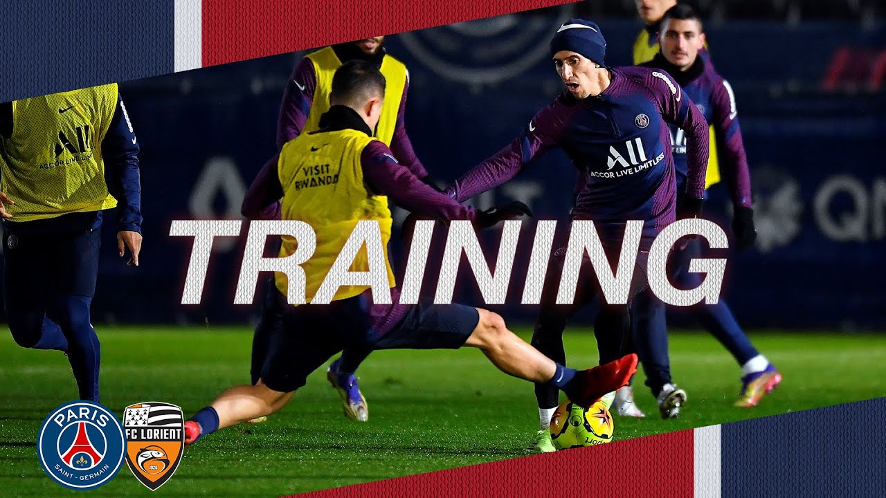 ⚽️ L'entraînement veille de Paris Saint-Germain - FC Lorient 🔴🔵