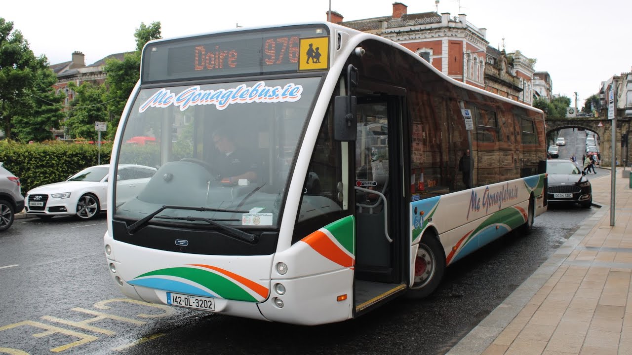 A ride on Mc Gonagle bus Optare Versa on route 976