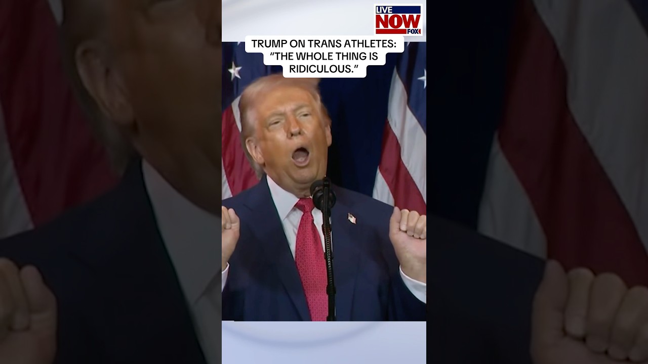 President Trump shares his thoughts on trans athletes while addressing House GOP members. #trump