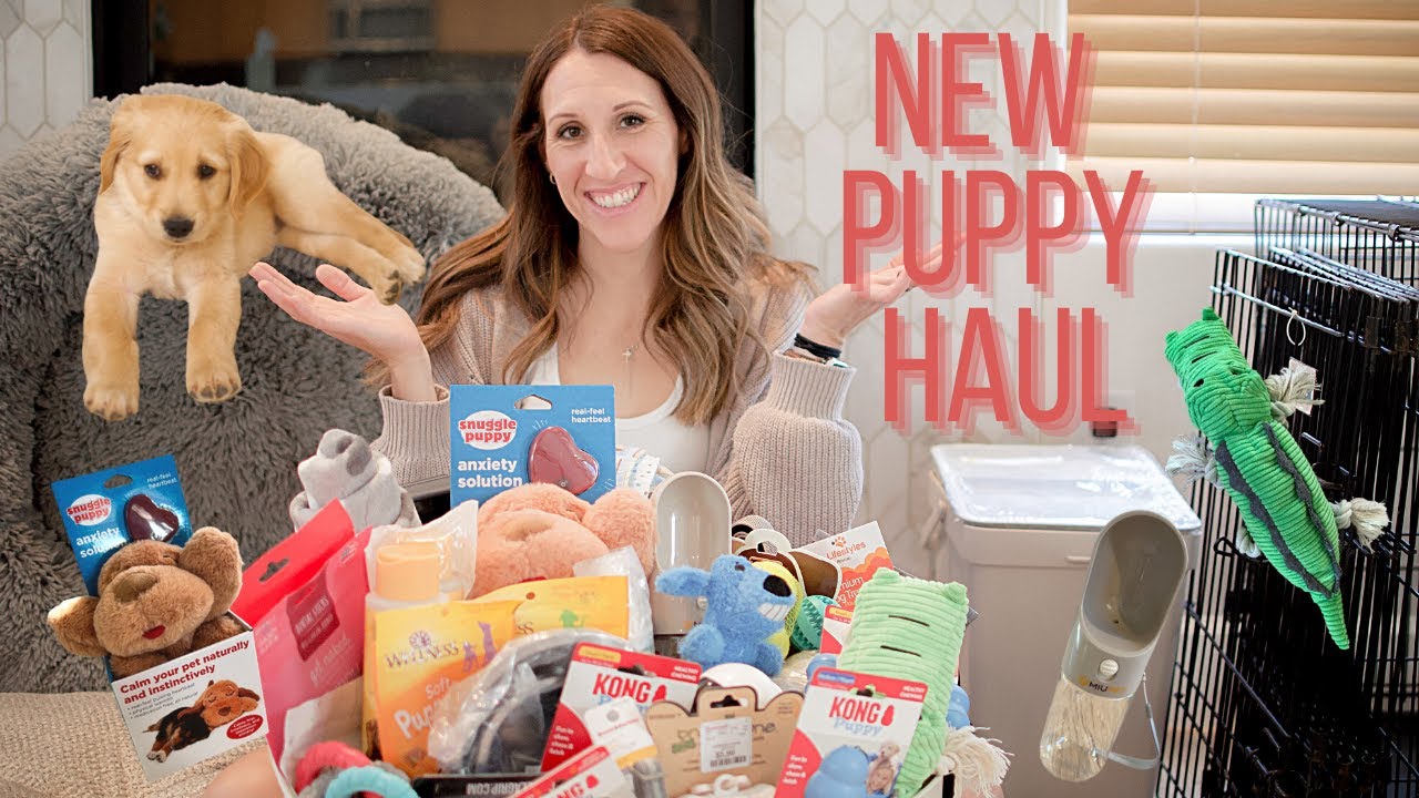 HUGE PUPPY HAUL 2022 | everything we bought for our new golden retriever puppy| puppy essentials