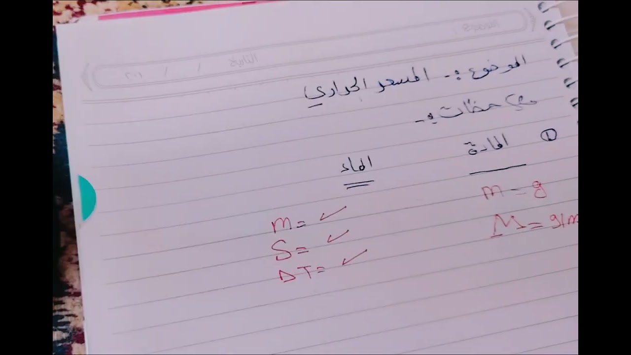 شرح خطوات حل المسعر الحراري /الفصل الاول /استاذ علي رحيم 