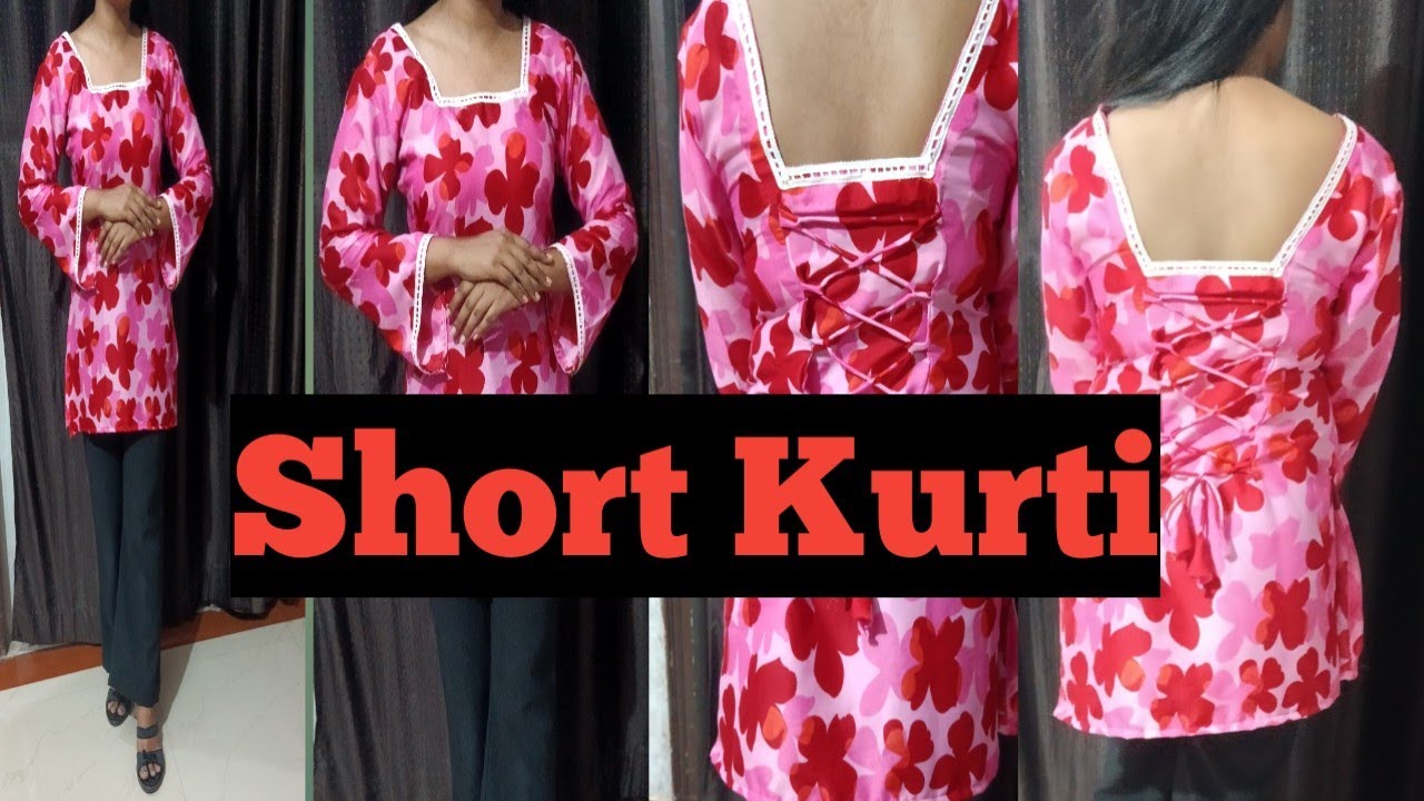 Trendy🔥Short kurti cutting & stitching/Short kurti cutting/summer kurti design/Summer Short kurti