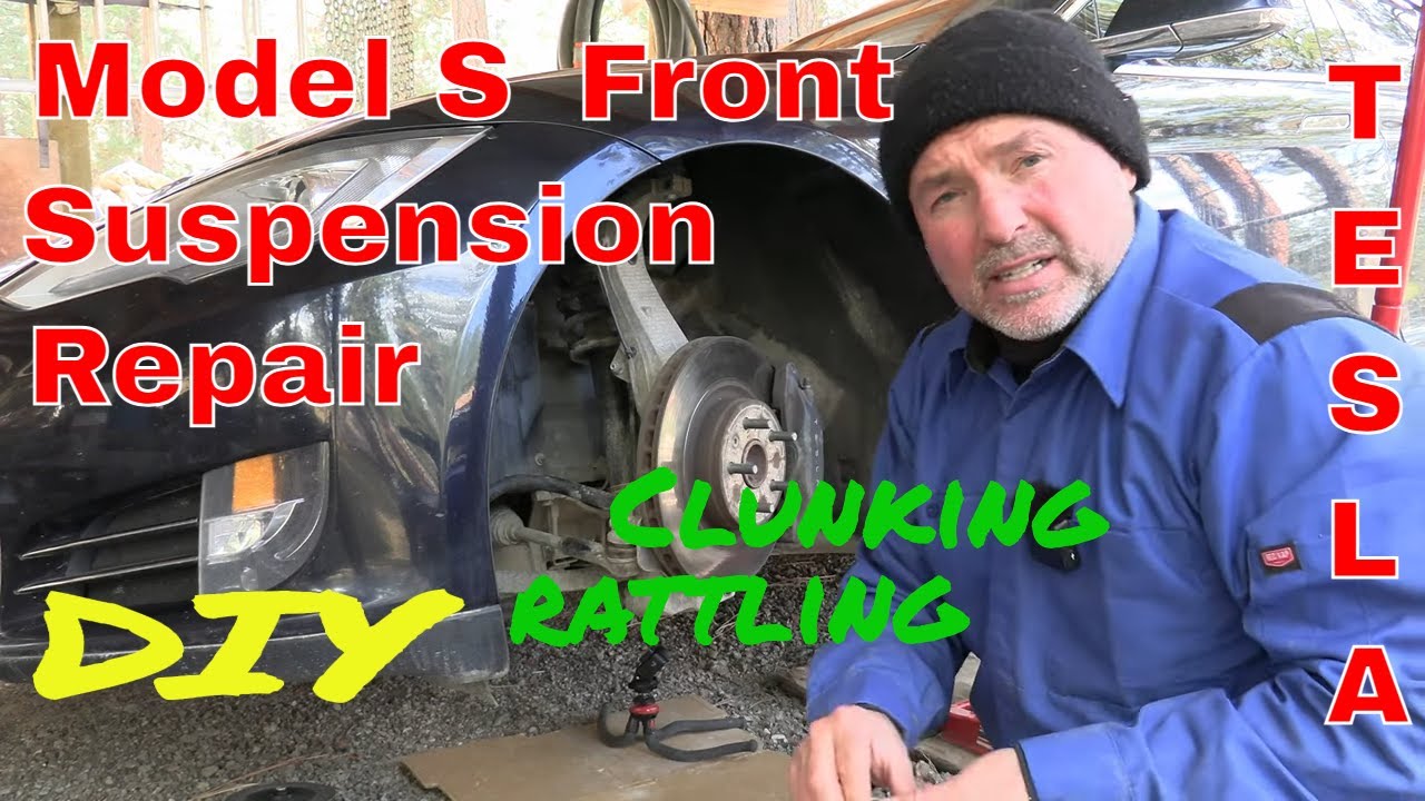 Tesla Model S Suspension noise. Repair your Tesla's suspension yourself. DIY. How To repair Tesla.