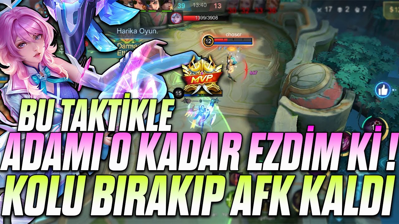 RAKİP NİŞANCIYI O KADAR EZDİM Kİ PSİKOLOJİSİ KALDIRAMADI AFK KALDI!! - LUNOX GOLD MLBB