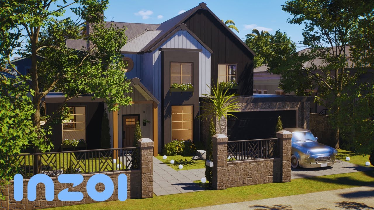 inZOI Modern Farmhouse | Speed Build