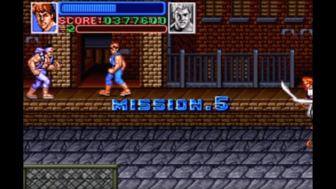 Super Nintendo (Snes) 16-bit Return of (Super) Double Dragon Mission 5 Urban slums (Гор Трущобы)