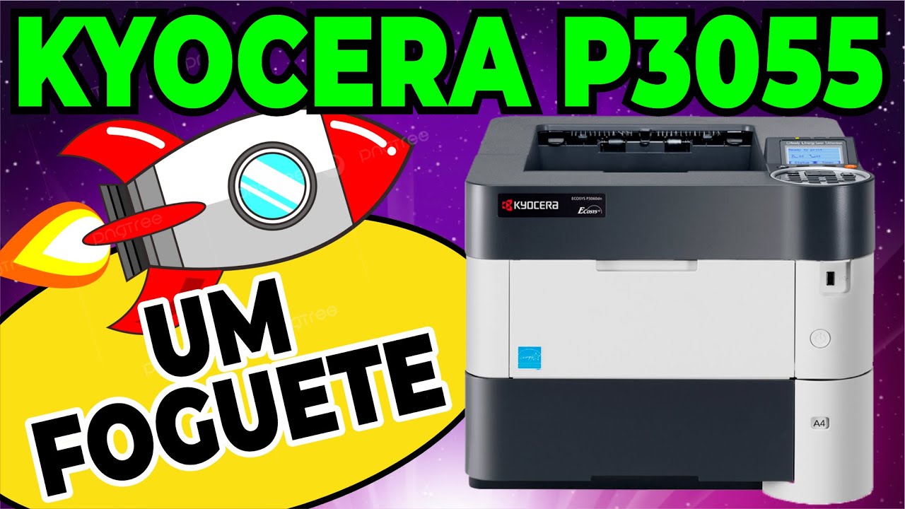 UM FOGUETE - Kyocera P3055 - Imrpessora Laser PB 55pg por minuto - Teste de velocidade - Gráfica