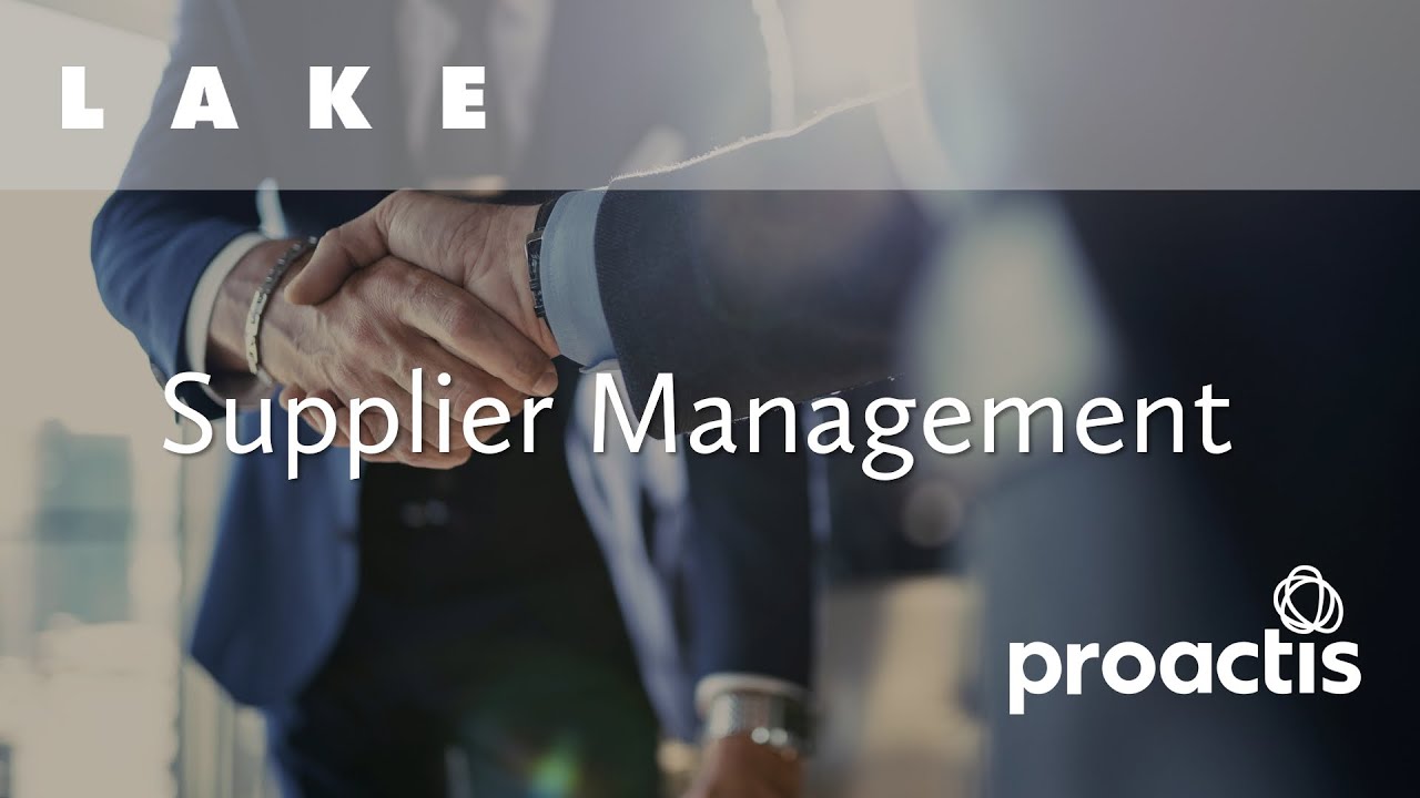 Proactis Supplier Relationship Management