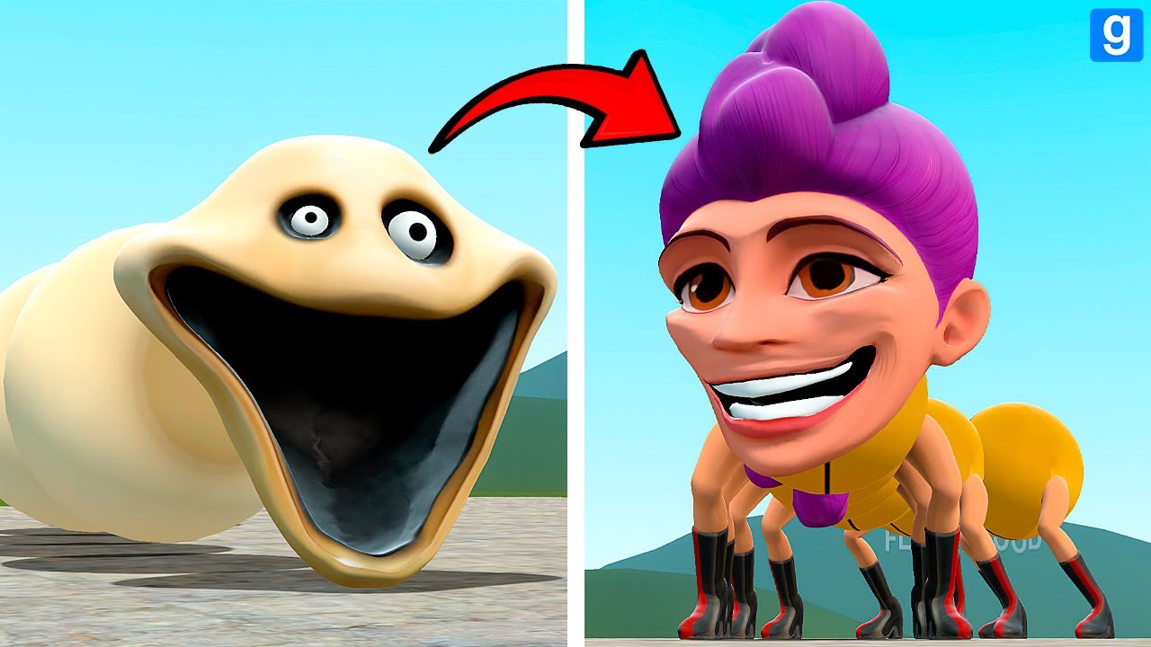 WHAT IF RUMI BECAME ROBLOX HUNGRY RUMI WORM In Garrys mod?!