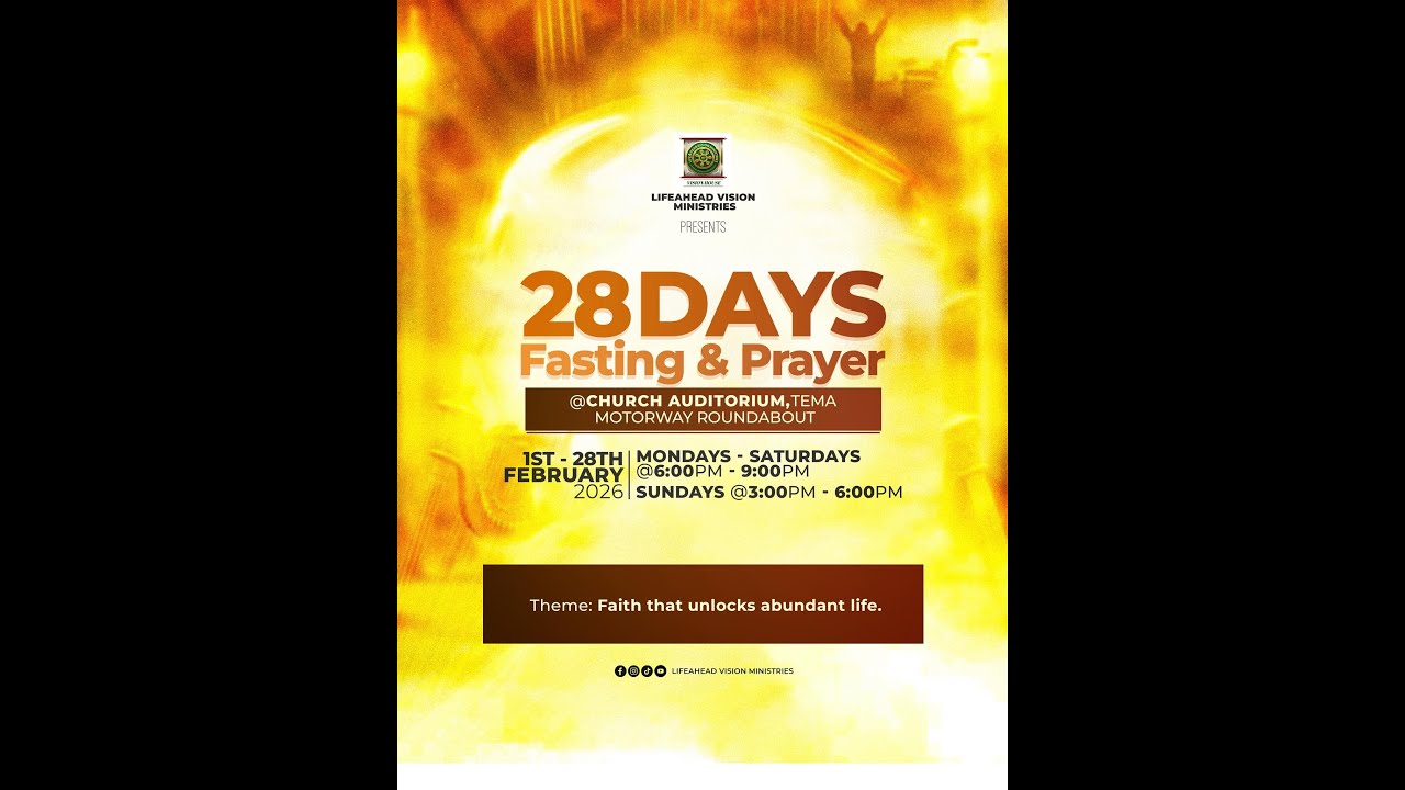 28 Days Fasting and Prayers(Day 16)|| Theme: Faith that Unlocks Abundant Life.