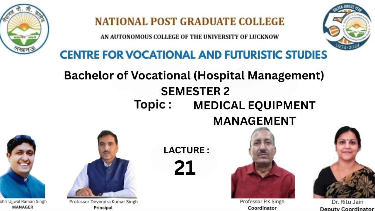 MEDICAL EQUIPMENT MANAGEMENT (HM SEM 2)