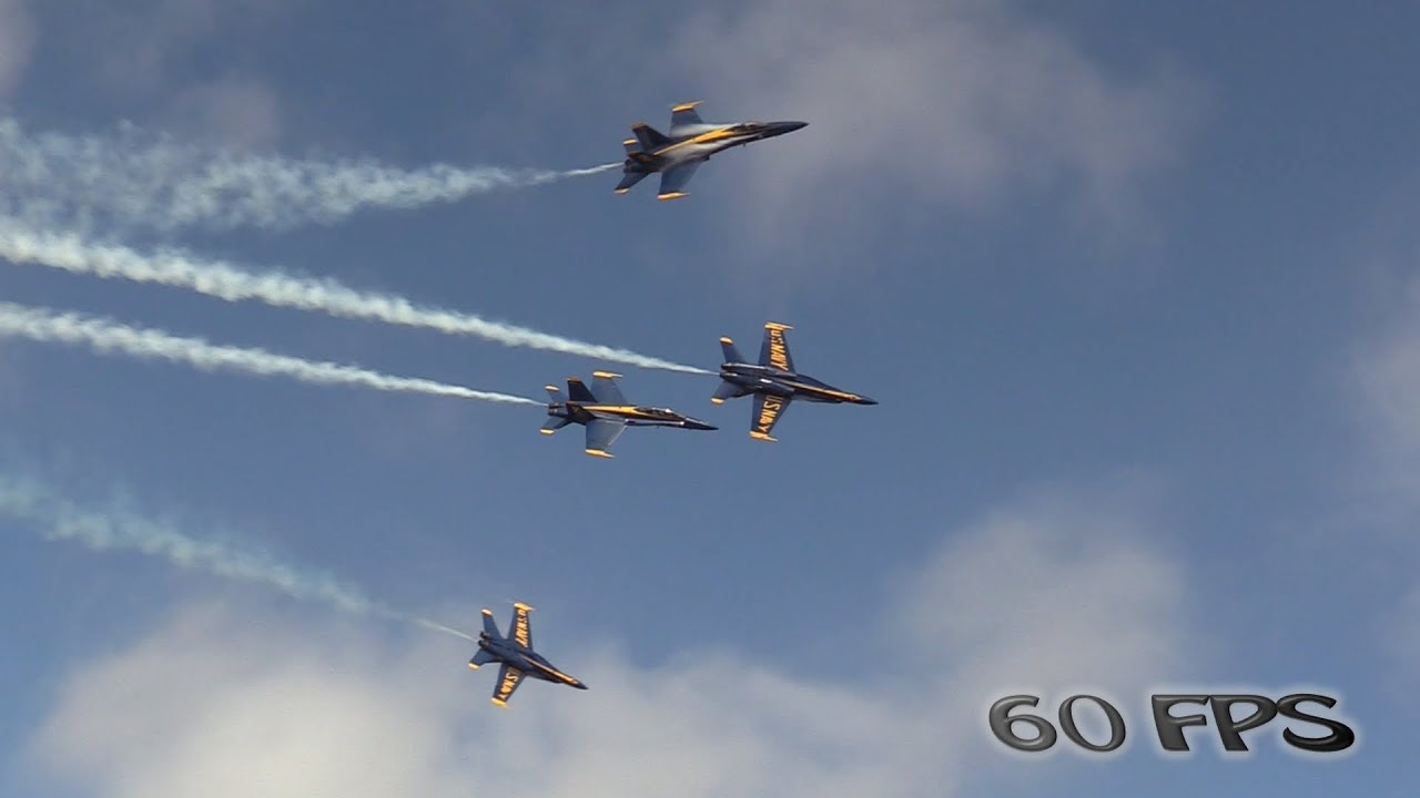 F/A-18 Blue Angels at MCAS Miramar. Friday Show. 2019. 60fps