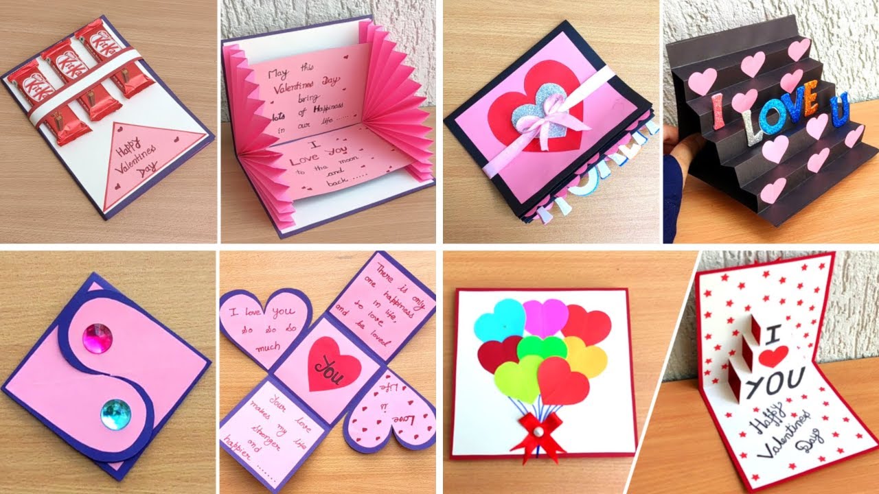 How to make Valentine's day card/Handmade Valentines Card/Valentine's day card making/Valentine card