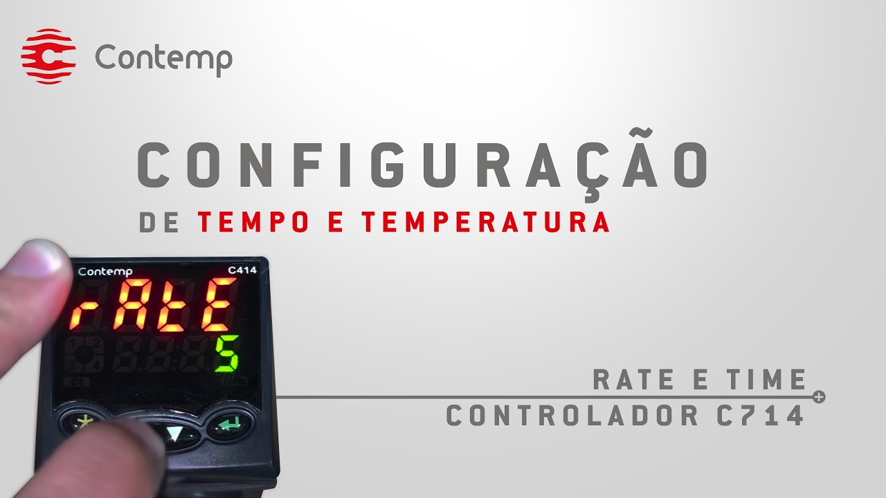 Configuração de tempo e temperatura C414 - Contemp