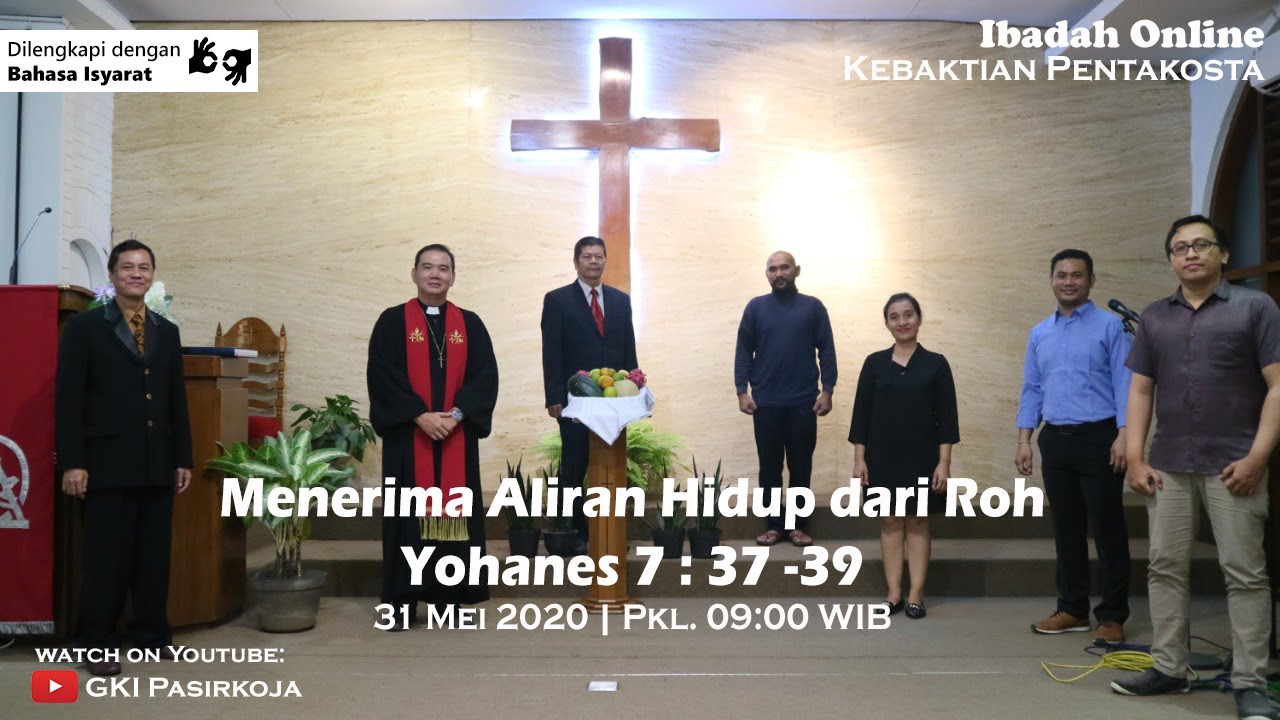 Kebaktian Pentakosta Online 31 Mei 2020 | GKI Terusan Pasirkoja