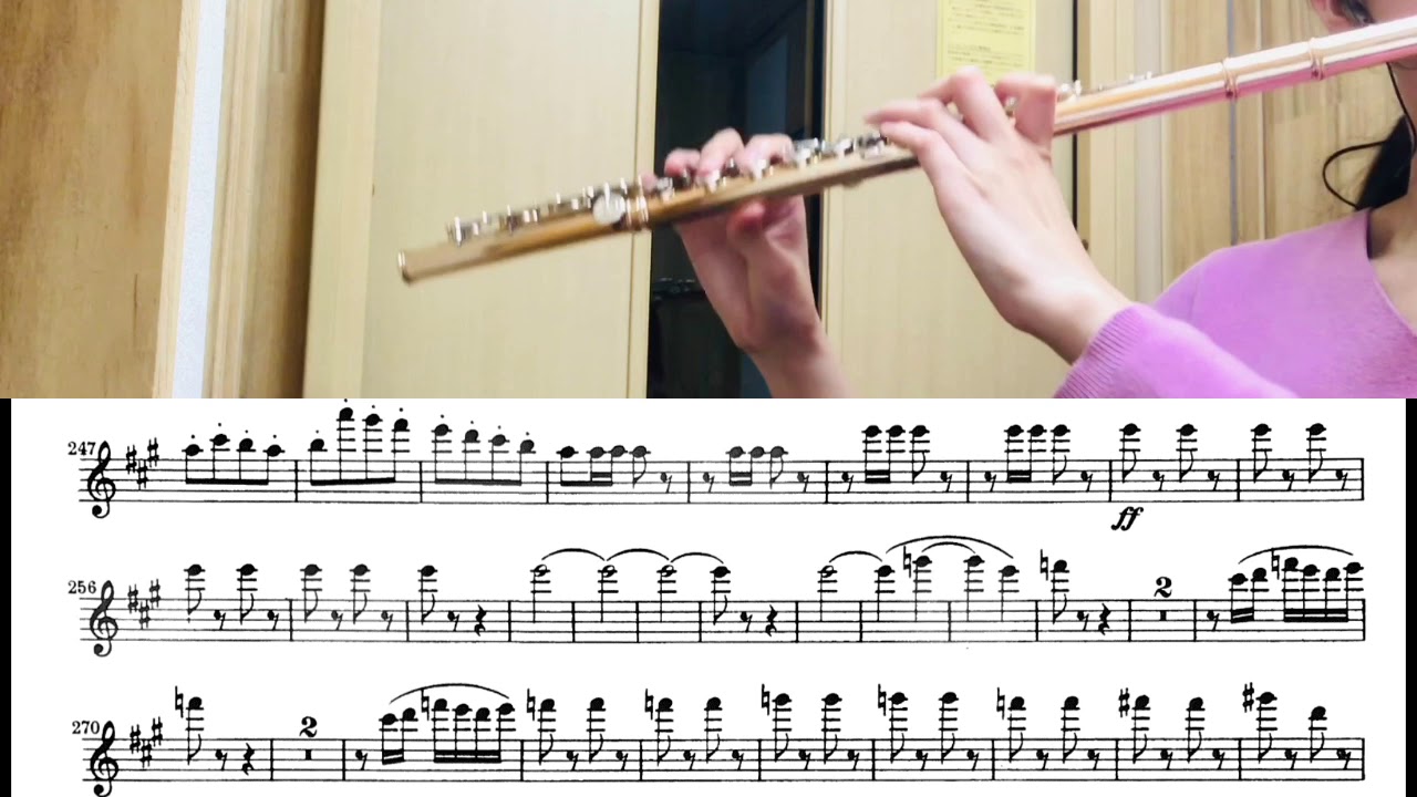 Beethoven Symphony No.7 Flute 1st(4 mvt)