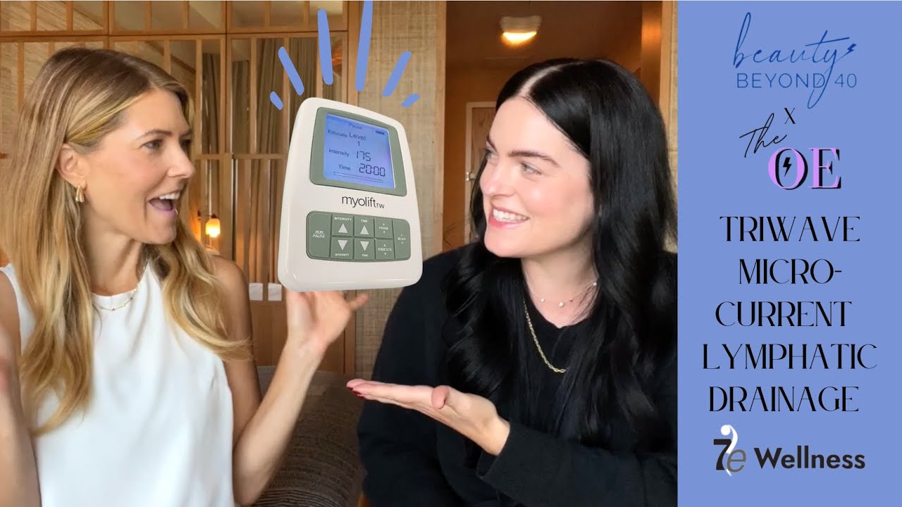 Microcurrent Lymphatic Drainage Demo| 7EWellness TriWave | The OE x Beauty Beyond 40