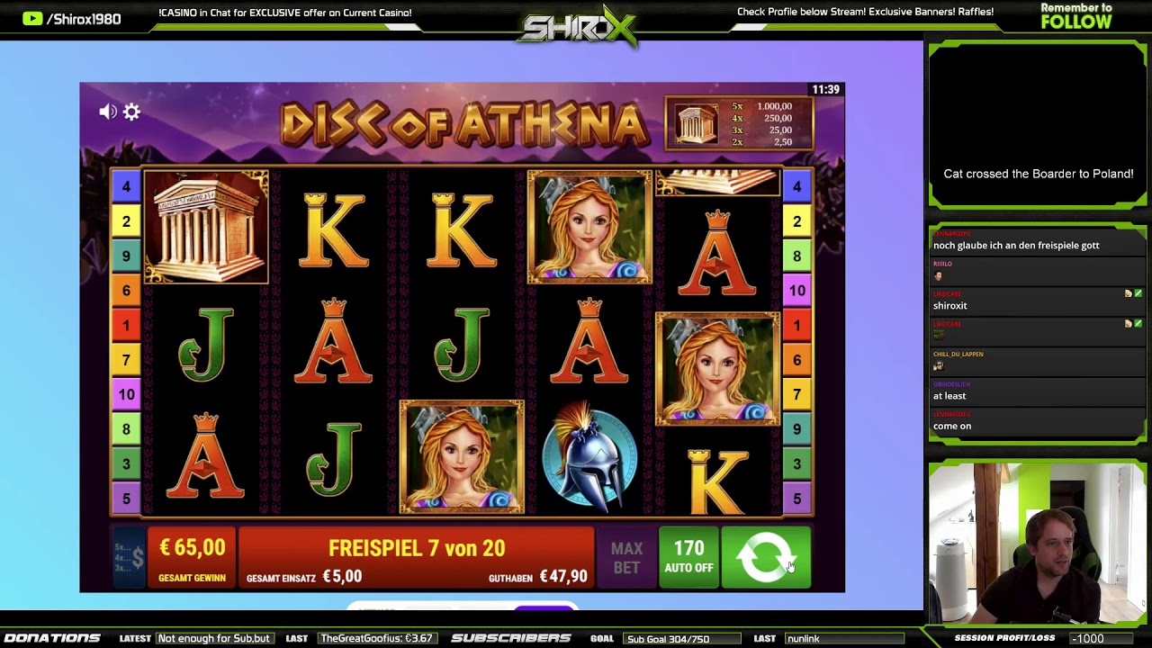 Disc of Athena SUPER MEGA BIG WIN Gamomat