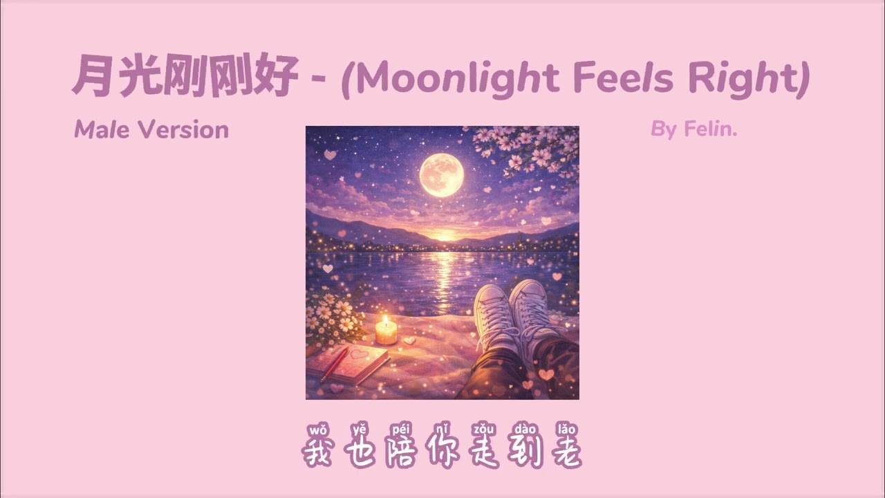 月光刚刚好 - (Moonlight Feels Right) Male Version - By Felin.