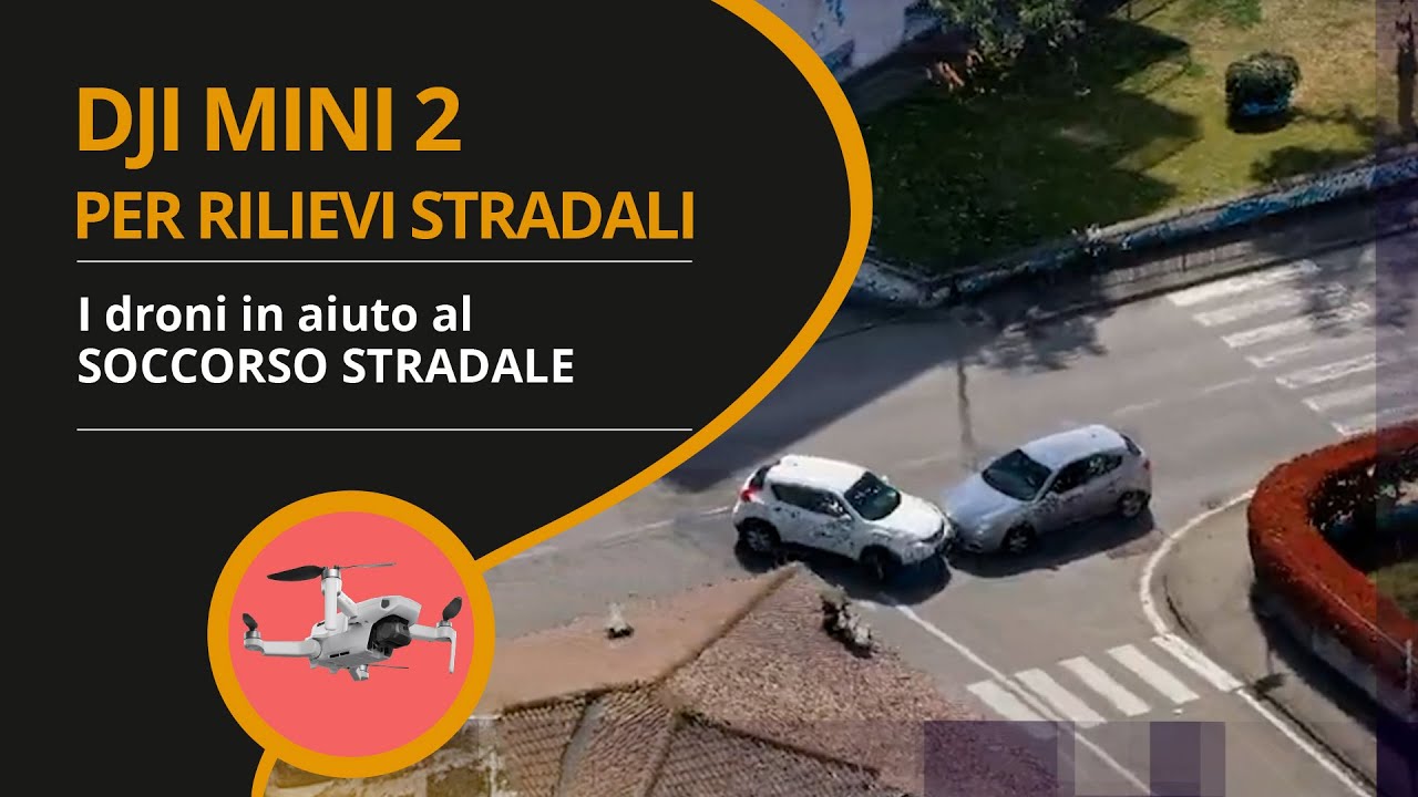 INCIDENTI STRADALI - come fare un rilievo in soli 90 secondi con un drone DJI Mini 2