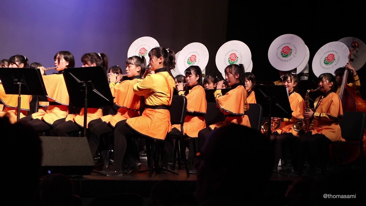 京都橘高等高校吹奏楽部 Kyoto Tachibana Marching Band Green Band Festival-Deep Purple Medley, January 2, 2018