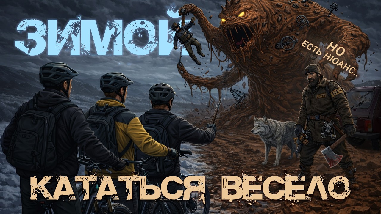 Кататься Зимой на Электро Велосипеде или Лучше дома сидеть? Шуточная нарезка с покатушки 31 января.