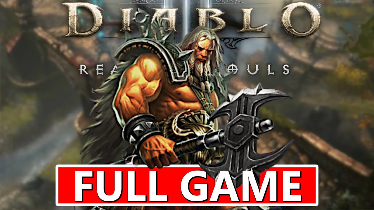 Diablo 3 Reaper of Souls - Barbarian - Full Game Walkthrough (No Commentary, PS5)(PS4 Version)