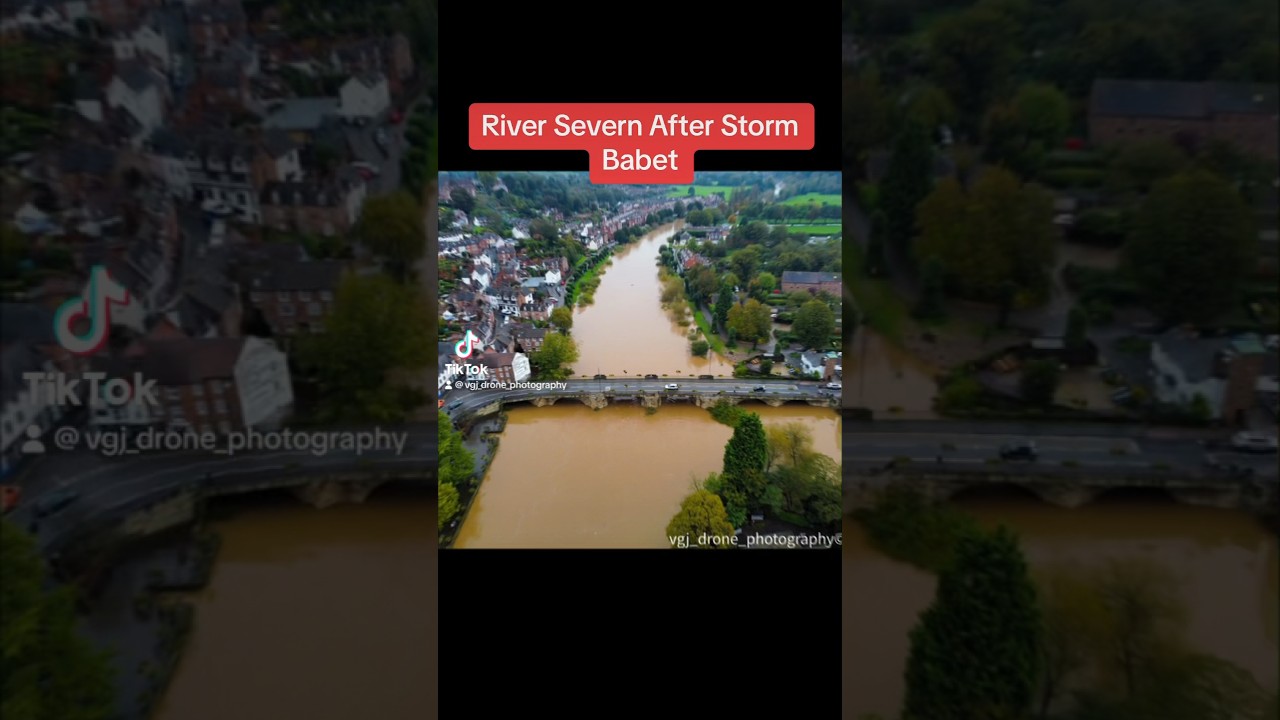 River Severn After Storm Babet #stormbabet #storm #shropshire #bridgnorth #flood #weather #river