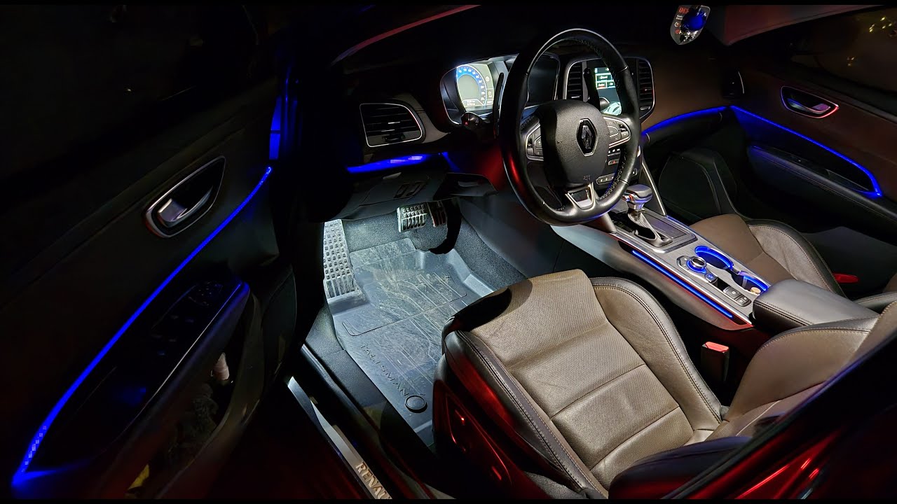 Я УСТАНОВИЛ ОКРУЖАЮЩЕЕ ОСВЕЩЕНИЕ, КОТОРЫМ МОЖНО УПРАВЛЯТЬСЯ ИЗ R-LINK 2, НА ДВЕРИ RENAULT TALISMAN.