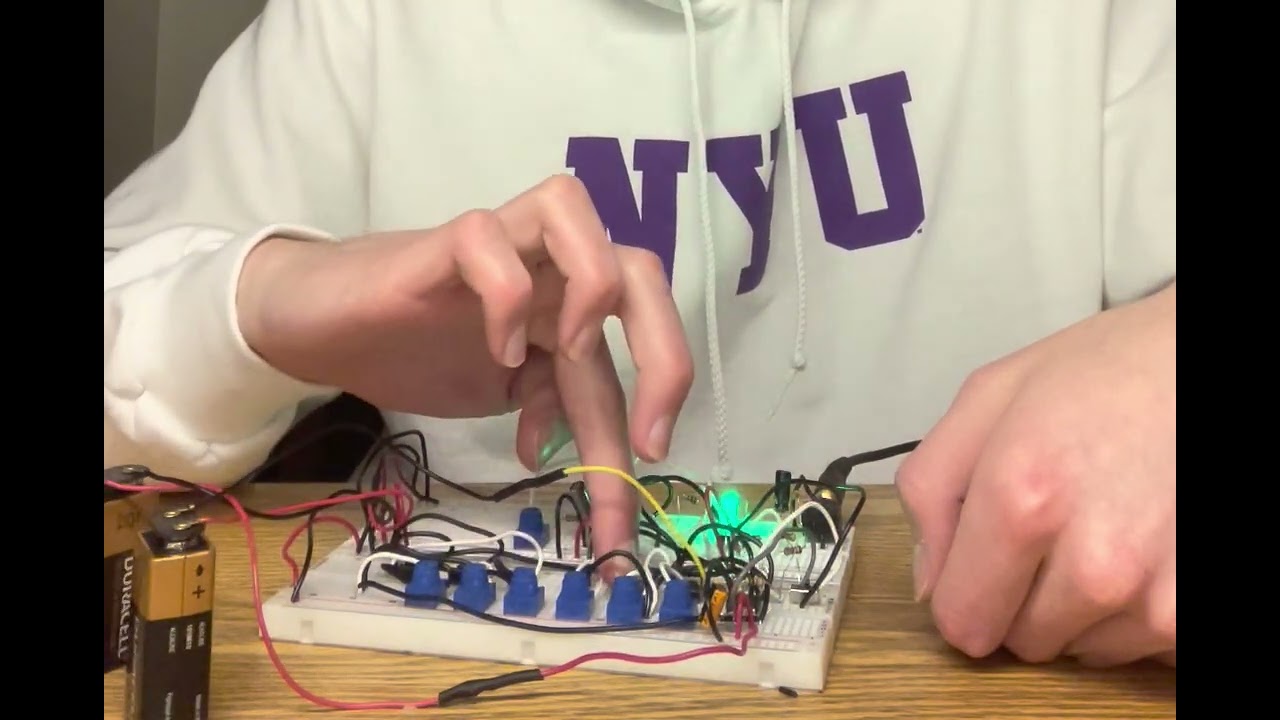 Analog Electronics Lab Final Project - Six Note Synth with Adjustable Tremolo