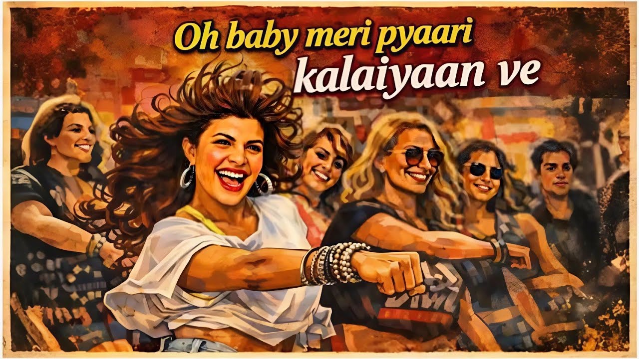 Oh Baby Meri Narmi Kalaiyaan Ve Tu Le Aa De Menu Pyaare Se JhumkeMain kanna Vich Paavaan Chhan Chhan