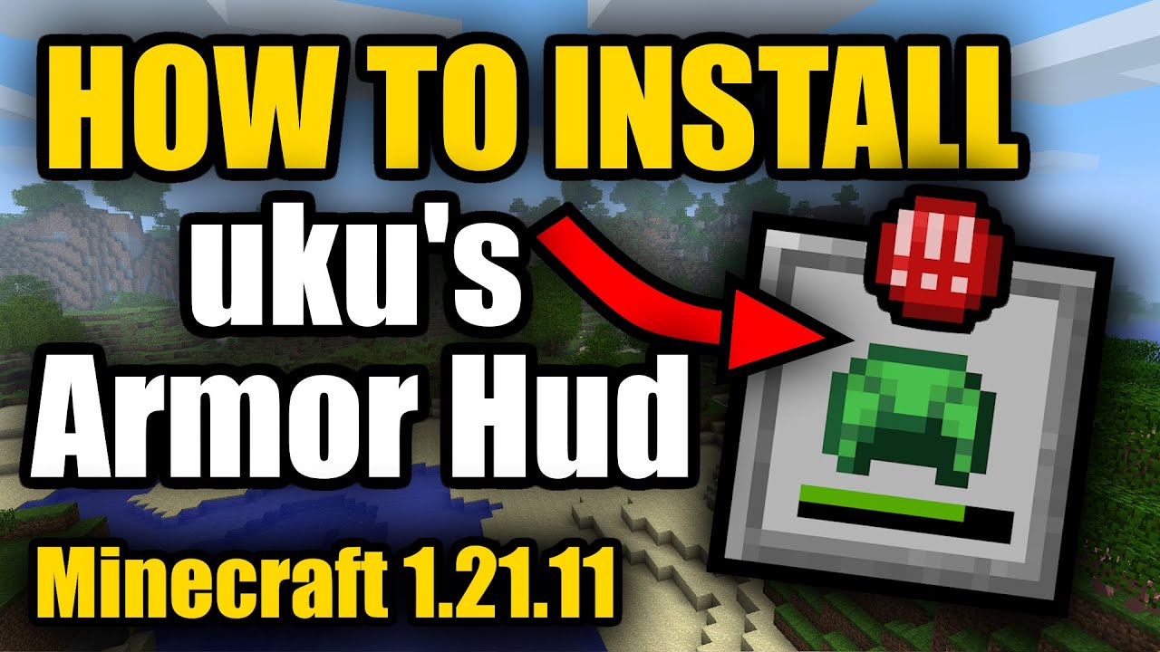 Как установить HUD брони от uku для Minecraft 1.21.11 (2026)!
